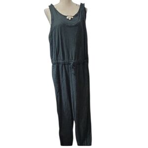 Listicle Green Sleeveless Jumpsuit with Elastic Waist